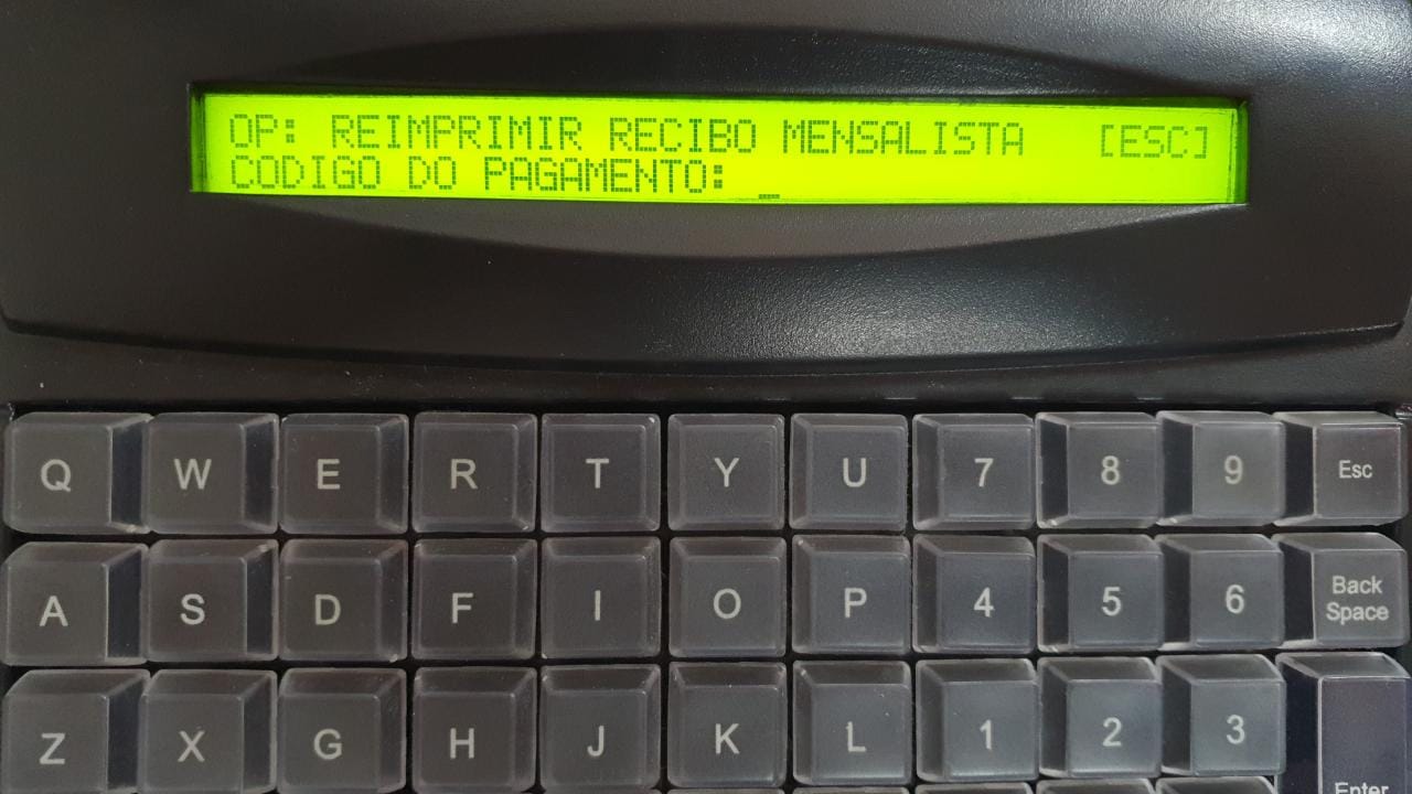 Reimpressão recibo