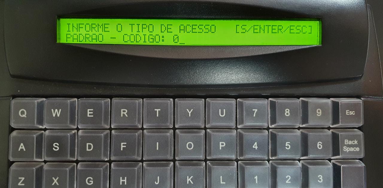 Esacolha do tipo de acesso