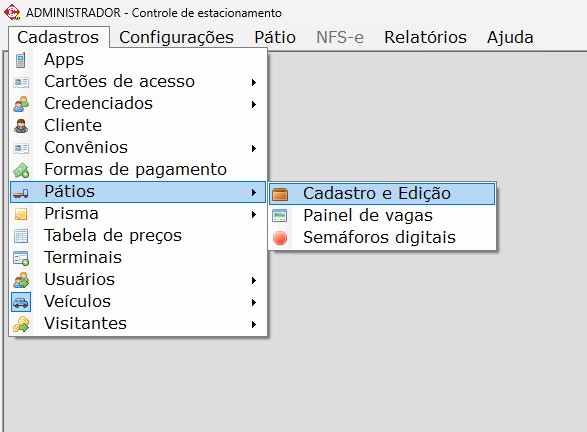 Menu Pátios