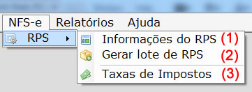 Opções da RPS