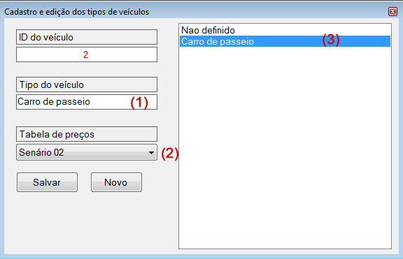 Tipos de veículos